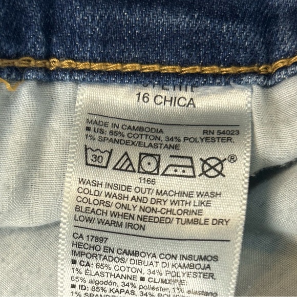 Old Navy Flare Mid-Rise Blue Jeans with Distressing. Size 16. - Picture 2 of 8